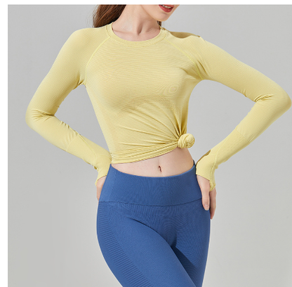 Athletic Long Sleeve Yoga & Running Tee