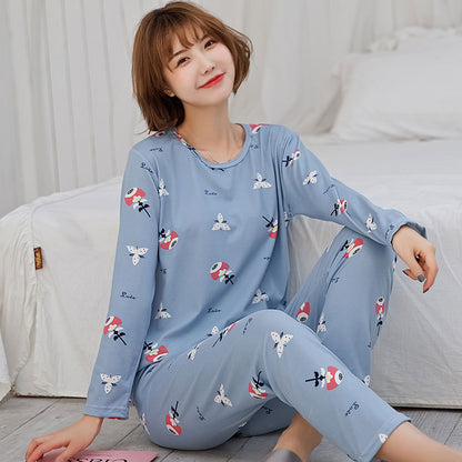 Ladies' Comfy Long-Sleeve Sleepwear Set